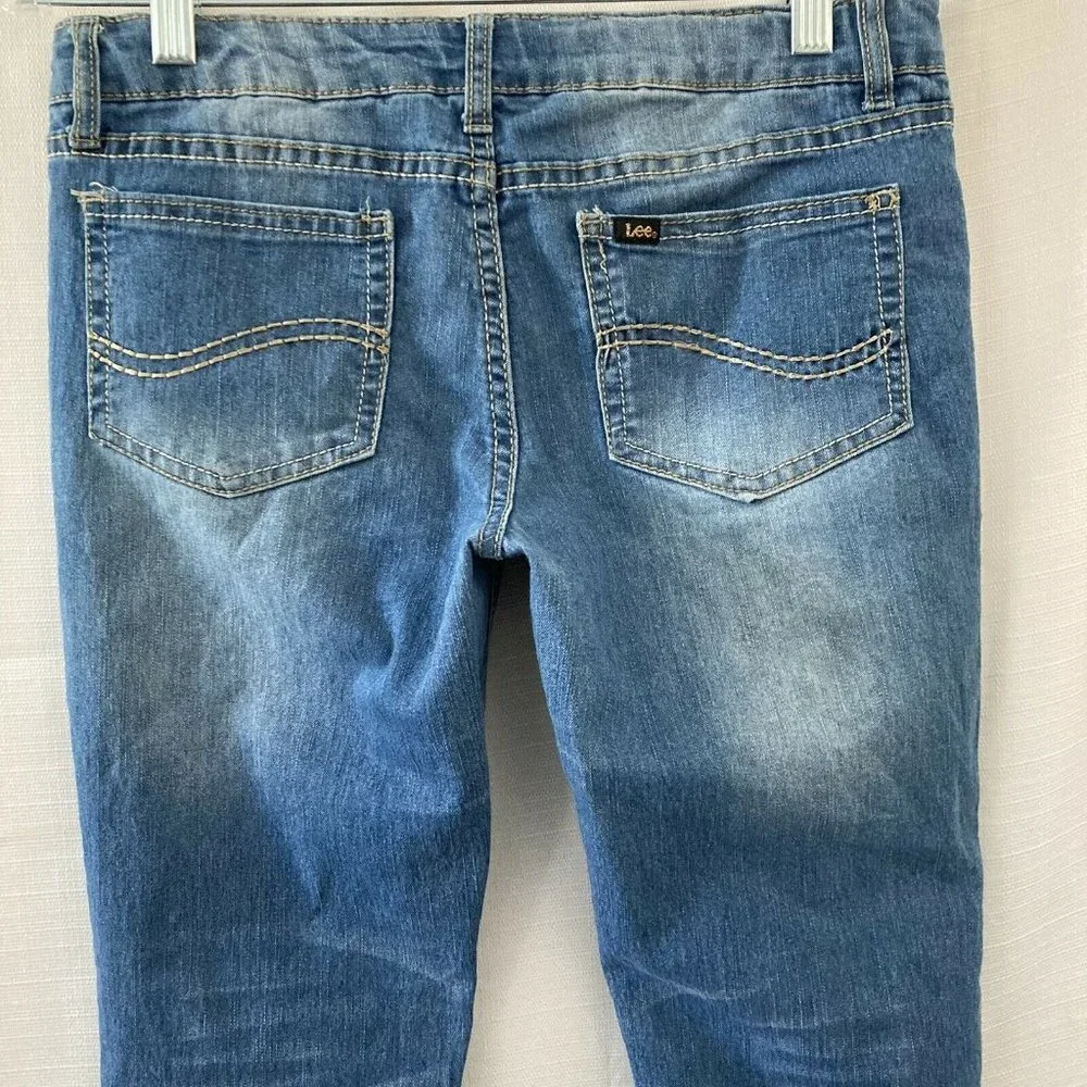 Lee Ankle Crop Girls Youth Light Wash Jeans 14